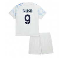 Inter Milan Marcus Thuram #9 Koszulka Wyjazdowa dzieci 2025-26 Krótki Rękaw (+ krótkie spodenki)